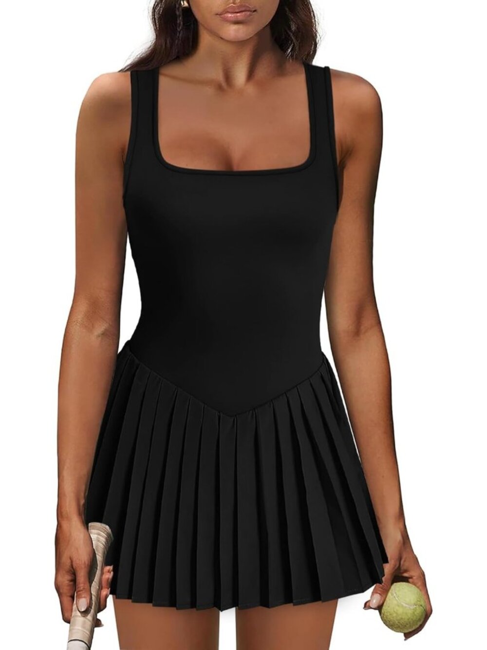 Sleeveless Athletic Dress for Women with Shorts | Golf & Sports Dress